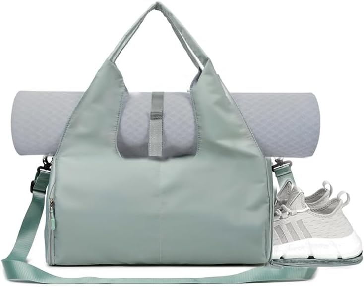 Fullishment Yoga Gym Bag -Large Capacity Gym Bag with Yoga Mat Holder Water Resistant Workout Bag for Travel Workout Daily - Image 1